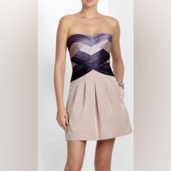 BCBG MaxAzria Hana Strapless Corset Fit Flare Dress- Size 4 - Picture 4 of 9